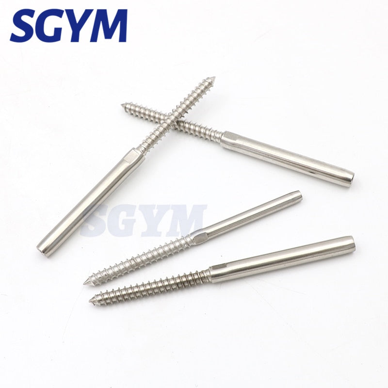 10 pcs Swage Lag Screws Left & Right for 1/8 3/16Inch Cable Railing System - KiwisLove