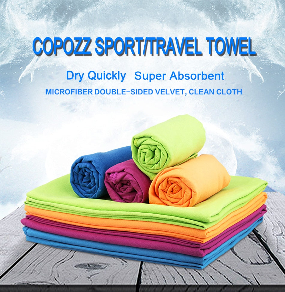 Copozz Swimming Towel Easy Dry Swim Diving Cycling Microfiber Travel Gym - KiwisLove