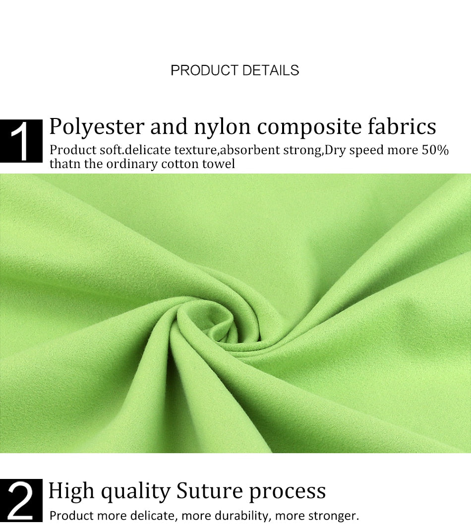 Copozz Swimming Towel Easy Dry Swim Diving Cycling Microfiber Travel Gym - KiwisLove