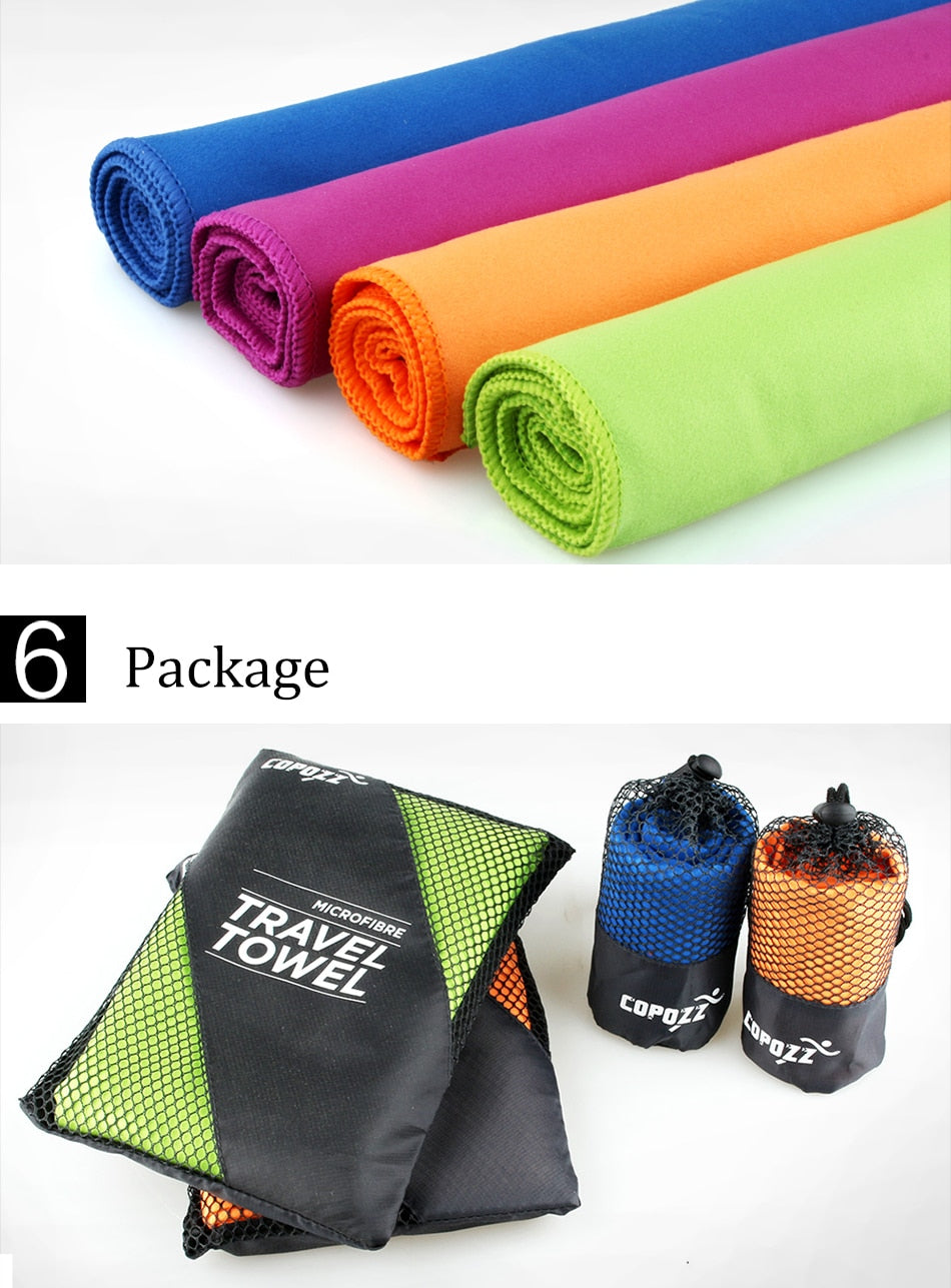 Copozz Swimming Towel Easy Dry Swim Diving Cycling Microfiber Travel Gym - KiwisLove