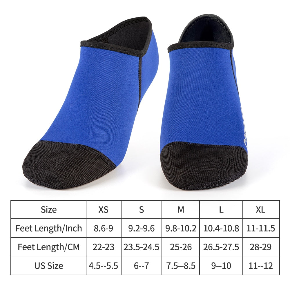 Diving Neoprene Socks Beach Snorkeling Fins Non-Slip Sneaker Sock Slipper - KiwisLove