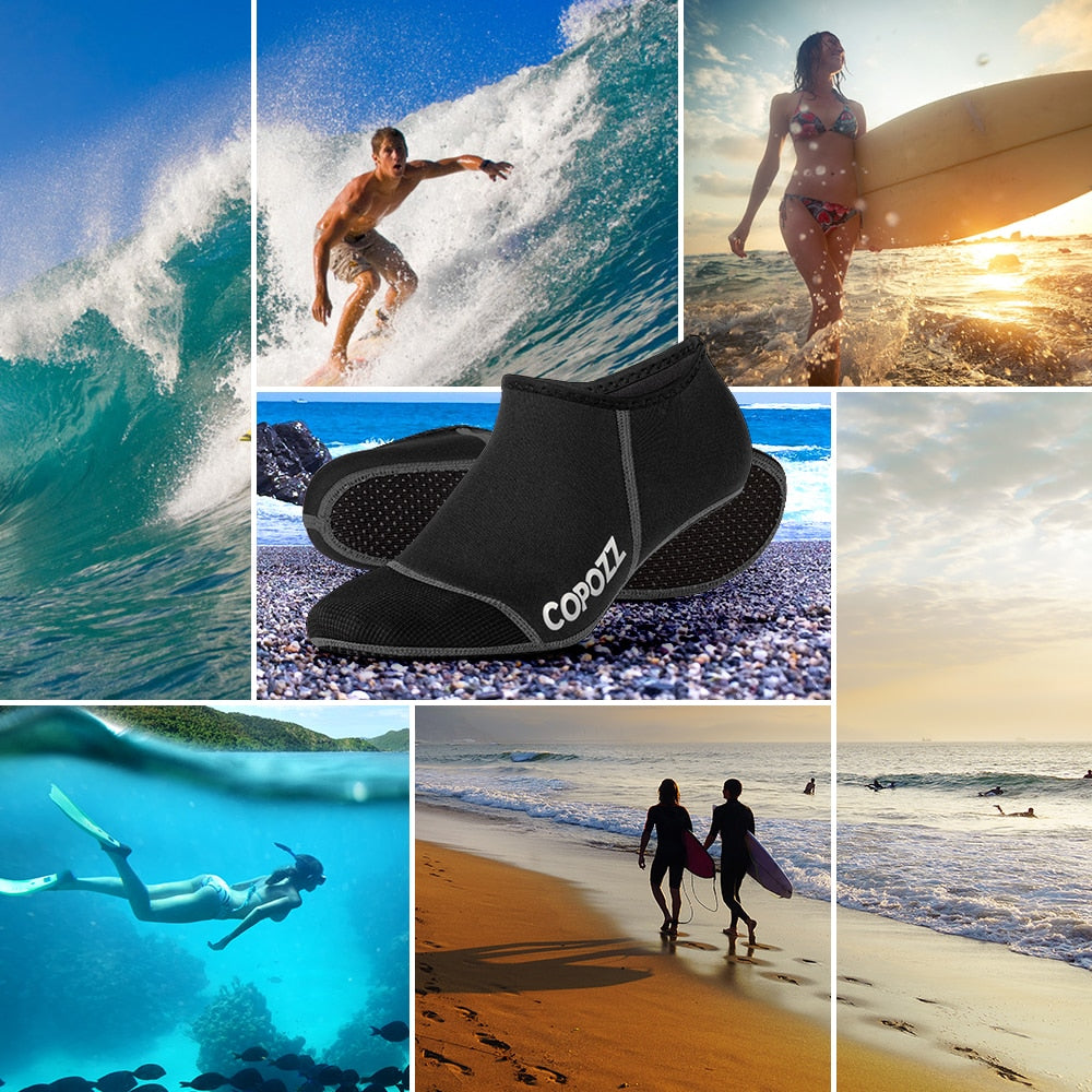 Diving Neoprene Socks Beach Snorkeling Fins Non-Slip Sneaker Sock Slipper - KiwisLove