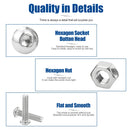 round head hex hexagon socket screw set allen head bolt and nut kit - KiwisLove