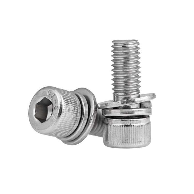 340pcs Hex Socket Head Cap Screw with Washer and Nut Three Sem - KiwisLove