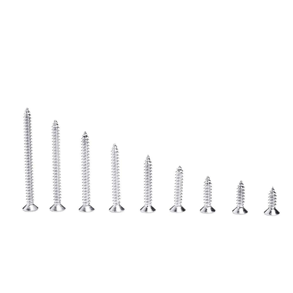 1132Pcs/set 304 Stainless Steel Screw Set M3.5 Flat Pan Head Self-tapping - KiwisLove