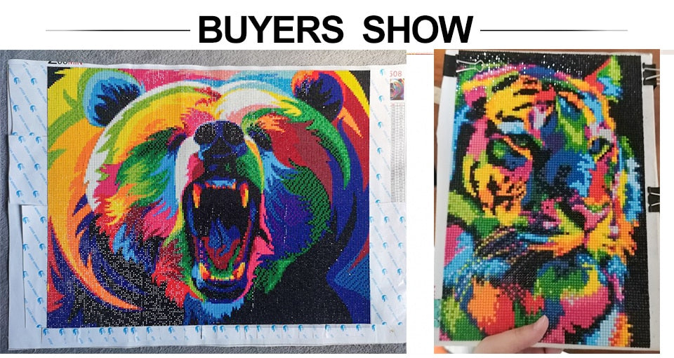 5D DIY Diamond Painting Kit Full Drill Square Mosaic Art Picture Rhinestones - KiwisLove