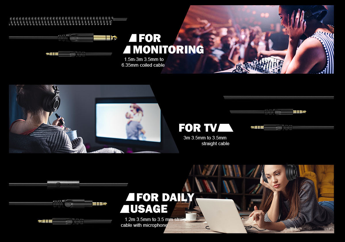 Oneodio Monitor 60 DJ Headphones Professional Studio Headset Stereo - KiwisLove