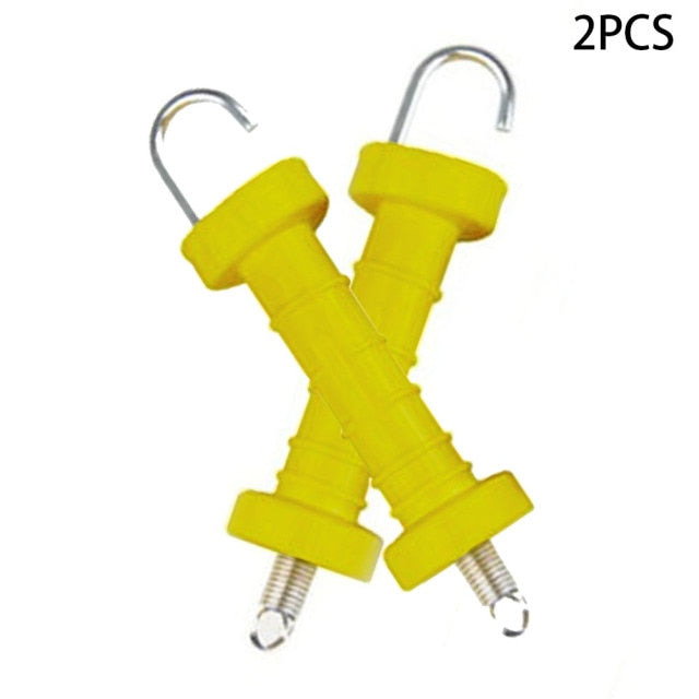 2 pcs Fence Gate Handle Spring Loaded High Visibility Electric Durable - KiwisLove