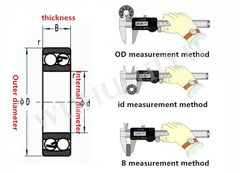 10pcs  MINI deep groove ball bearing - KiwisLove