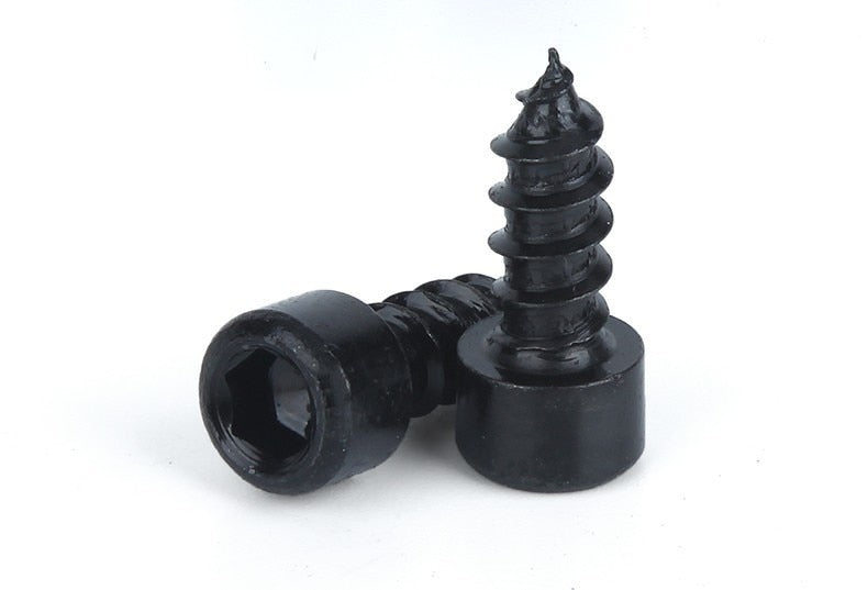 50pcs  Carbon Steel Black Hexagon Socket Cap Head Self Tapping Screw - KiwisLove