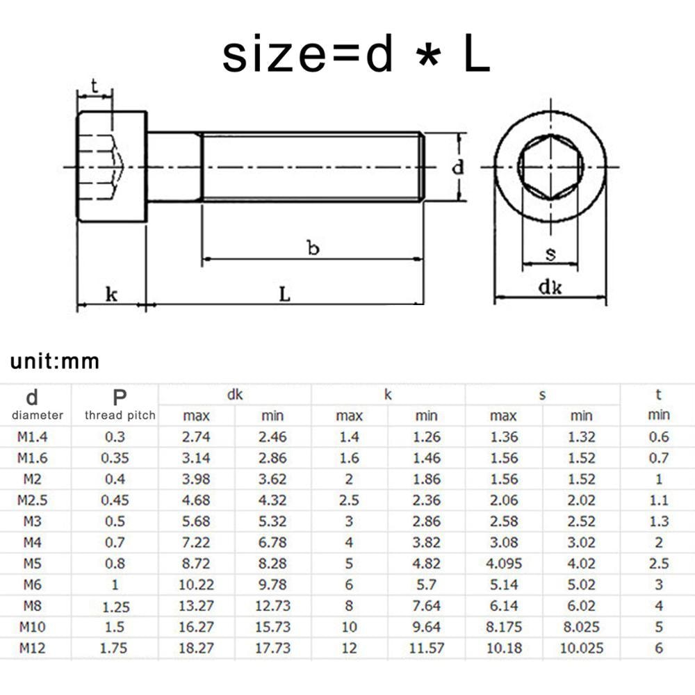 10pcs Hexagon Socket Head Cap Screws Inner Hex Socket Bicycle Bolt - KiwisLove
