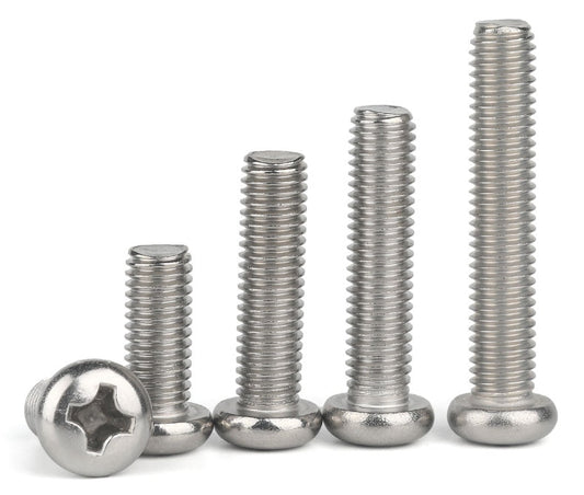 100Pcs 304 Stainless Steel M1.4 Cross Recessed Pan Head Screw Phillips - KiwisLove