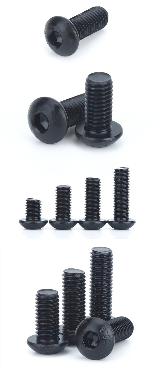 100PCS M5 serie 10.9 round mushroom head hex socket screw high strength - KiwisLove