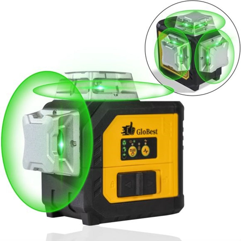 Fukuda 16 Line 4D laser level 360 Vertical Horizontal Osram Beam - KiwisLove