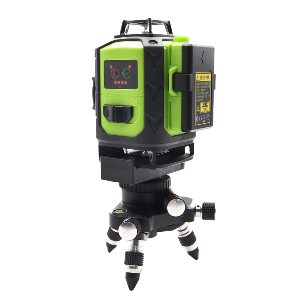 Fukuda Rotary Laser Level 360 16 Lines 4D Green Beam Cross Self-Leveling - KiwisLove
