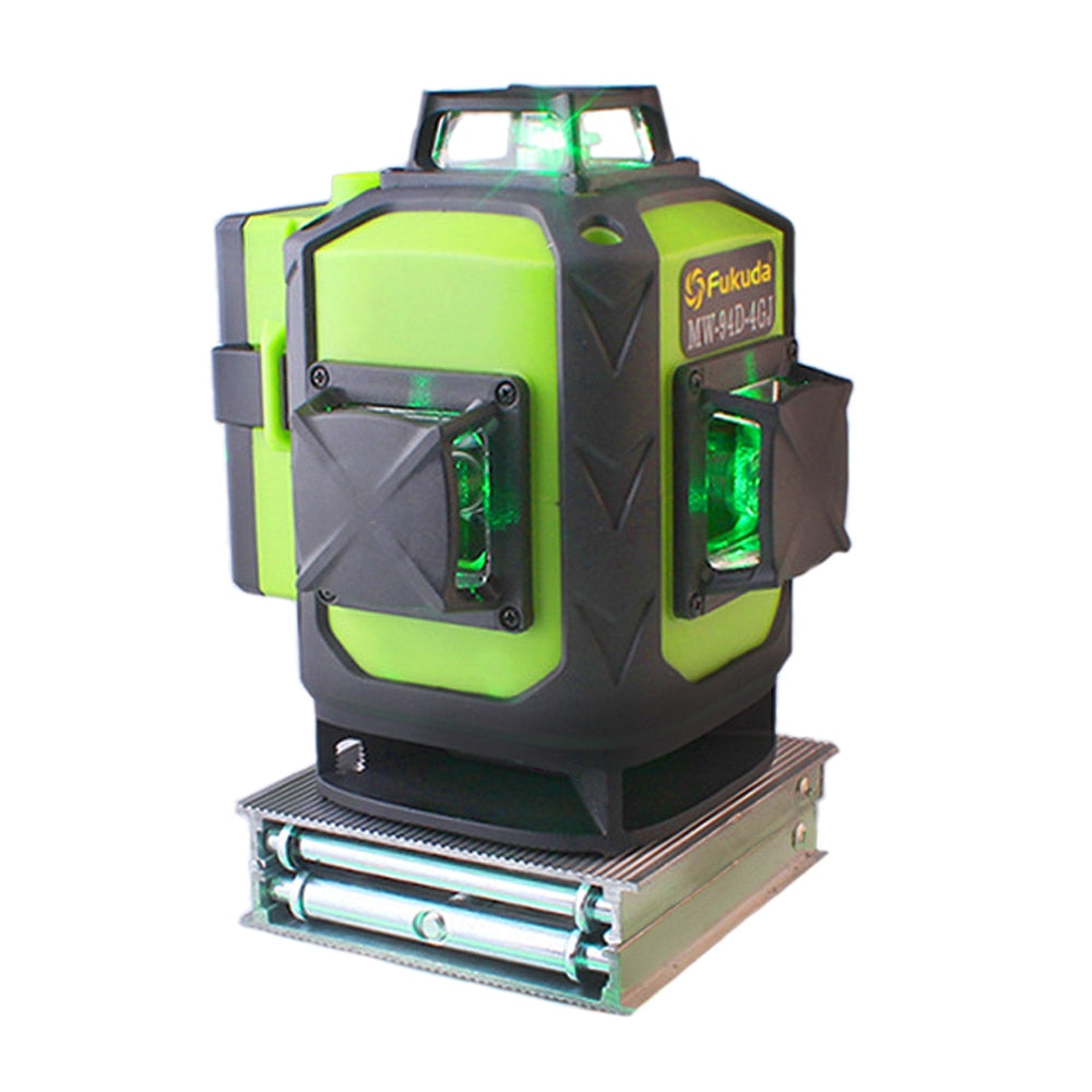 Fukuda Rotary Laser Level 360 16 Lines 4D Green Beam Cross Self-Leveling - KiwisLove