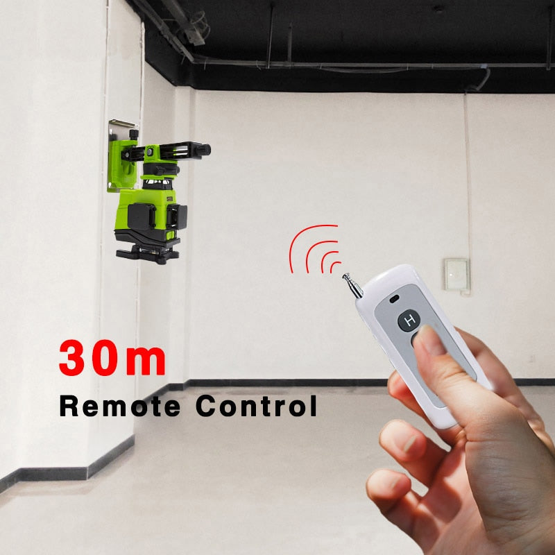 2pcs 5000MAH Battery Laser Level 16 lines green line 4D Self-Leveling 360 - KiwisLove