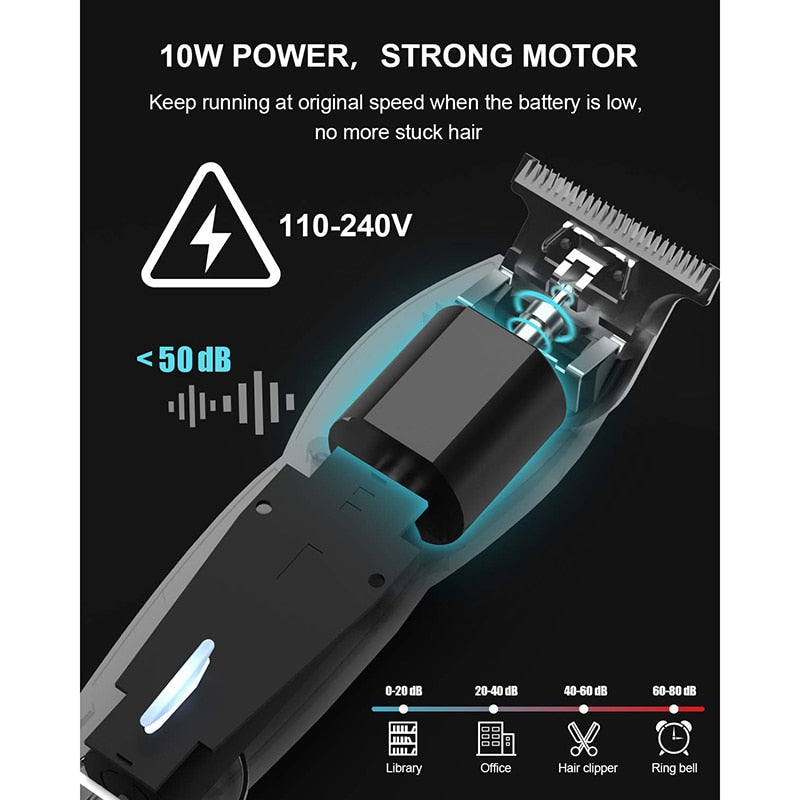 ENCHEN Electric Trimmer Hair Clippers with T Blade Close Haircut Kit - KiwisLove