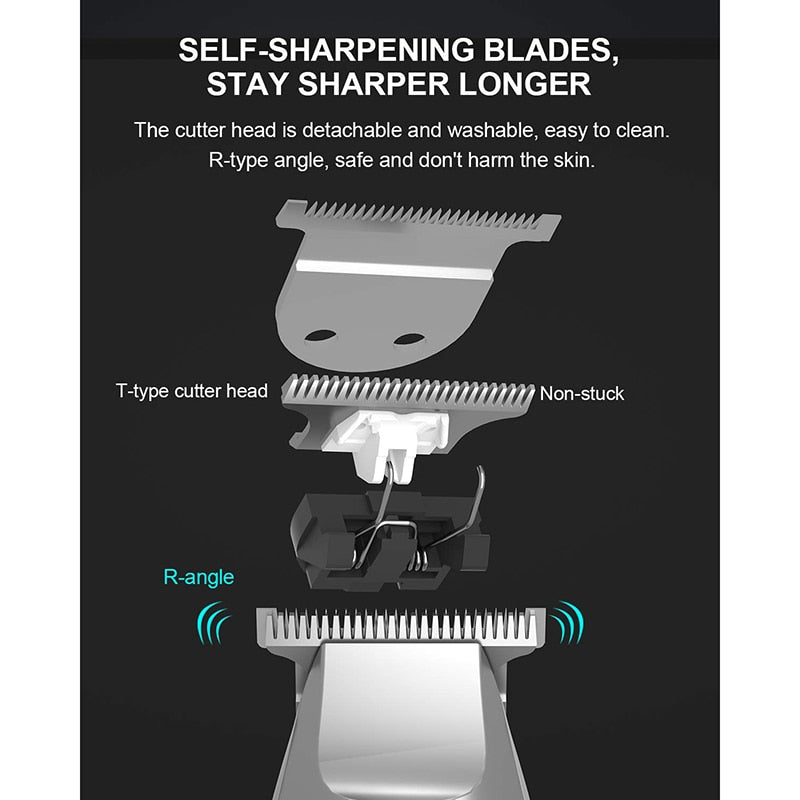 ENCHEN Electric Trimmer Hair Clippers with T Blade Close Haircut Kit - KiwisLove