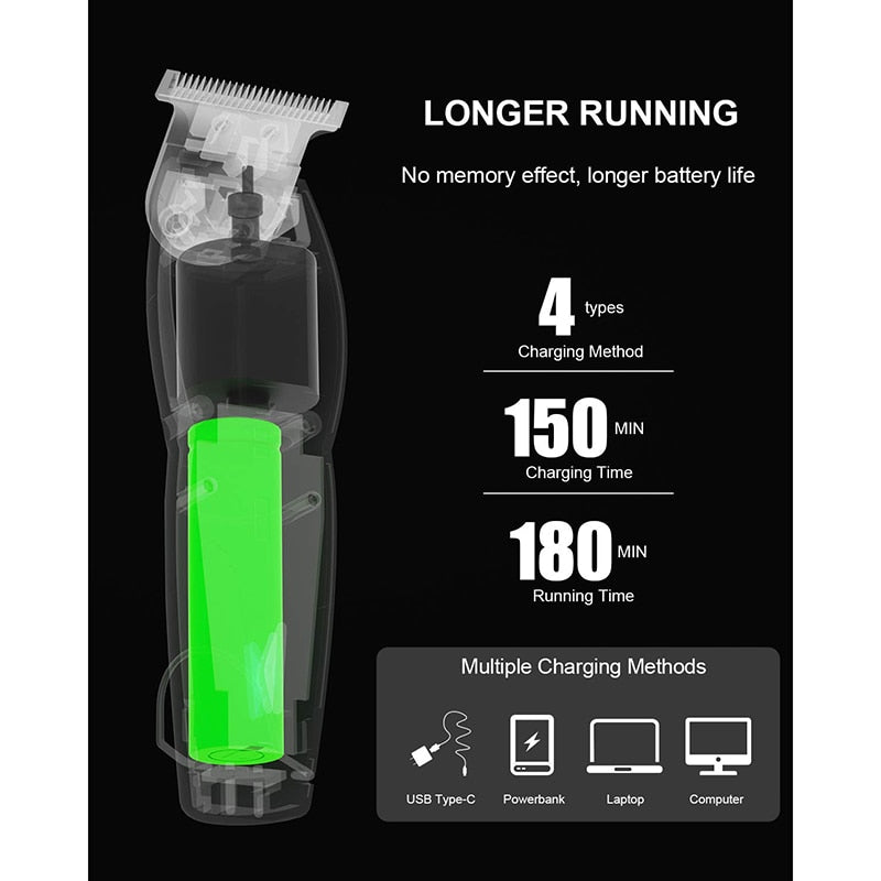 ENCHEN Electric Trimmer Hair Clippers with T Blade Close Haircut Kit - KiwisLove