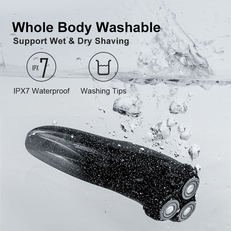 ENCHEN BlackStone 3CT Face Shaver  Wet  Dry Dual Use IPX7 Waterproof - KiwisLove