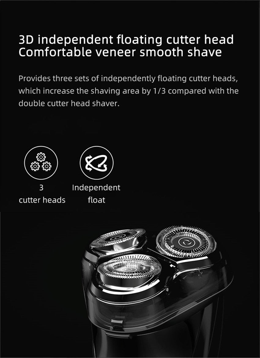 ENCHEN BlackStone 3CT Face Shaver  Wet  Dry Dual Use IPX7 Waterproof - KiwisLove