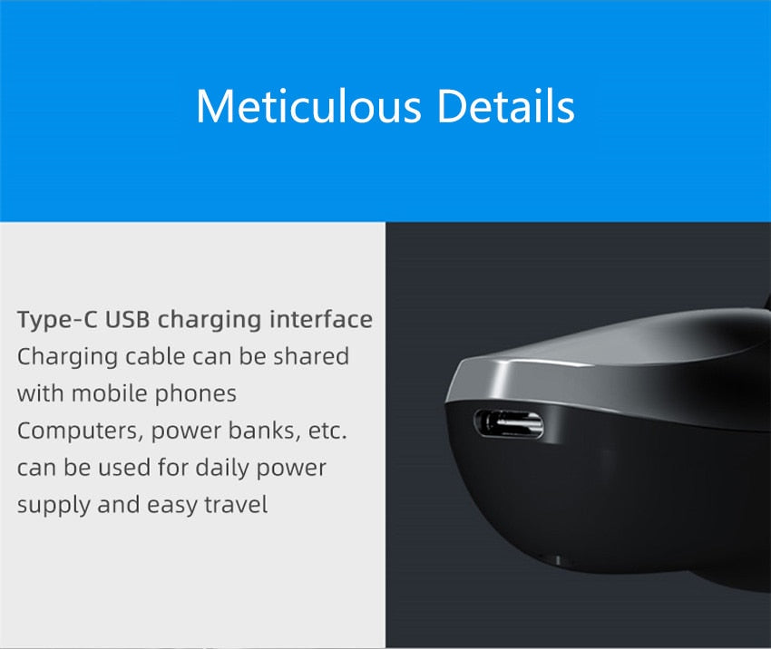 ENCHEN BlackStone 3CT Face Shaver  Wet  Dry Dual Use IPX7 Waterproof - KiwisLove