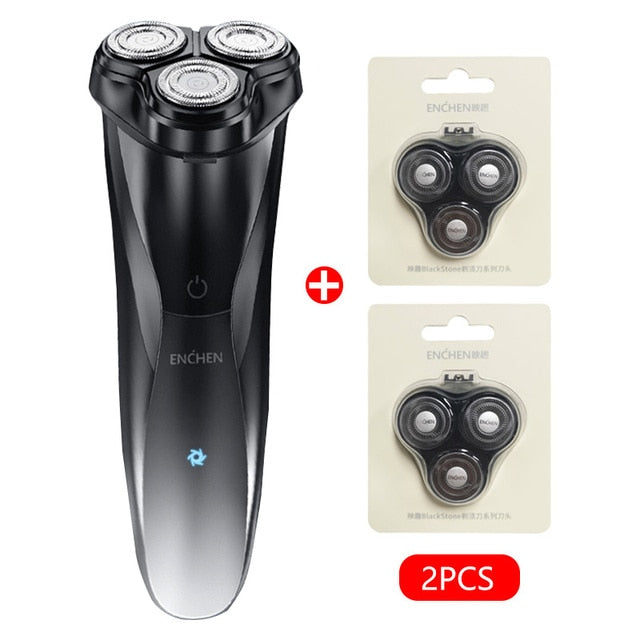ENCHEN BlackStone 3CT Face Shaver  Wet  Dry Dual Use IPX7 Waterproof - KiwisLove