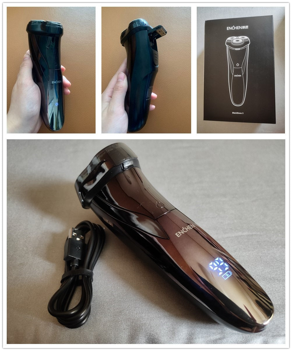 ENCHEN Blackstone 3 Electric Shaver Men Face Shaver with Popup Trimmer - KiwisLove