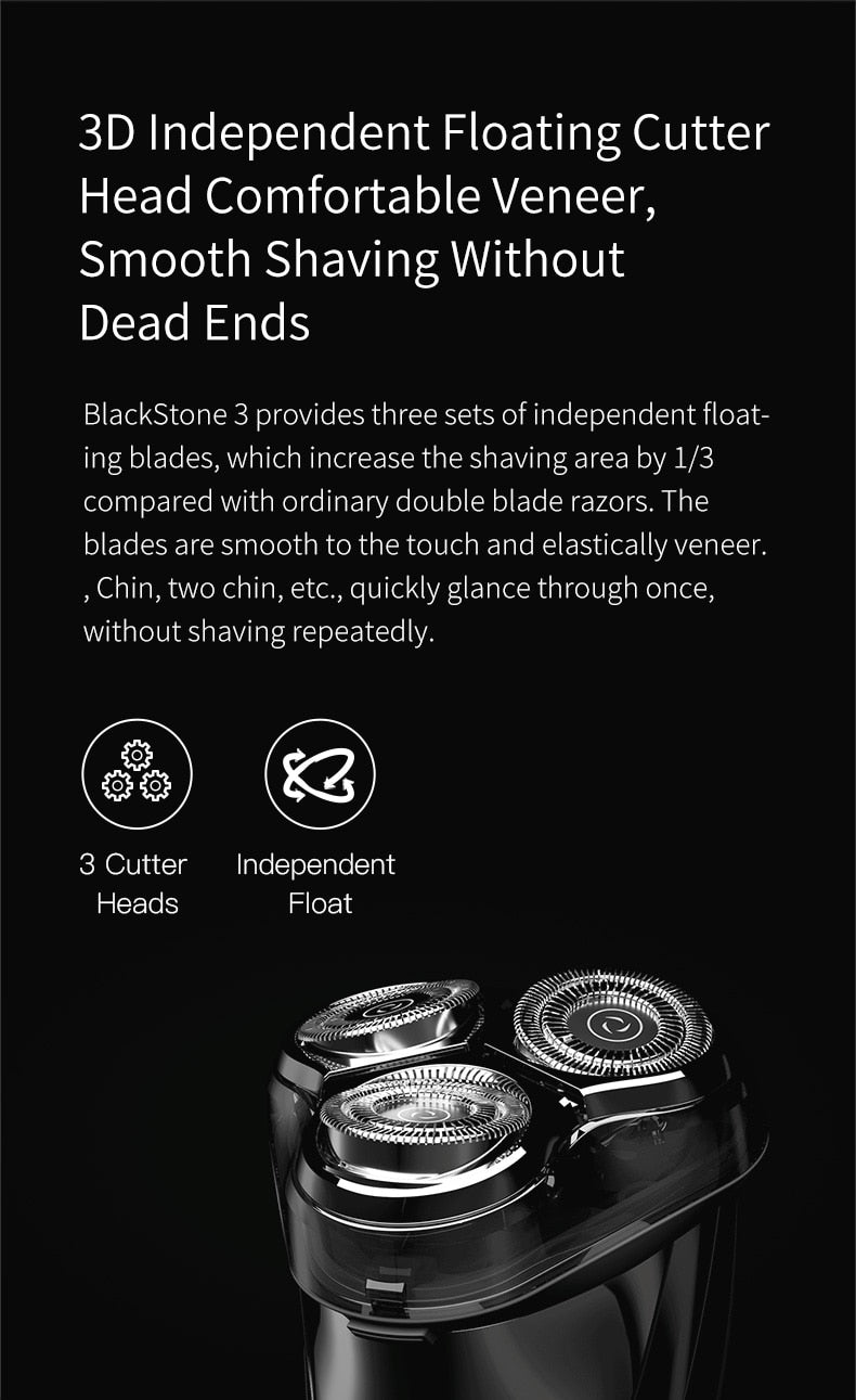 ENCHEN Blackstone 3 Electric Shaver Men Face Shaver with Popup Trimmer - KiwisLove