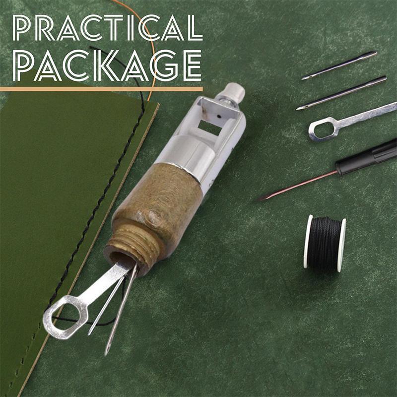 Leather Sewing Awl Kit Hand Stitcher Set Lock Stitching - KiwisLove