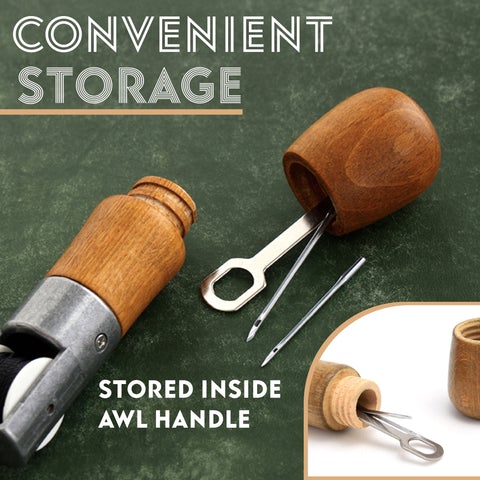 Leather Sewing Awl Kit Hand Stitcher Set Lock Stitching - KiwisLove