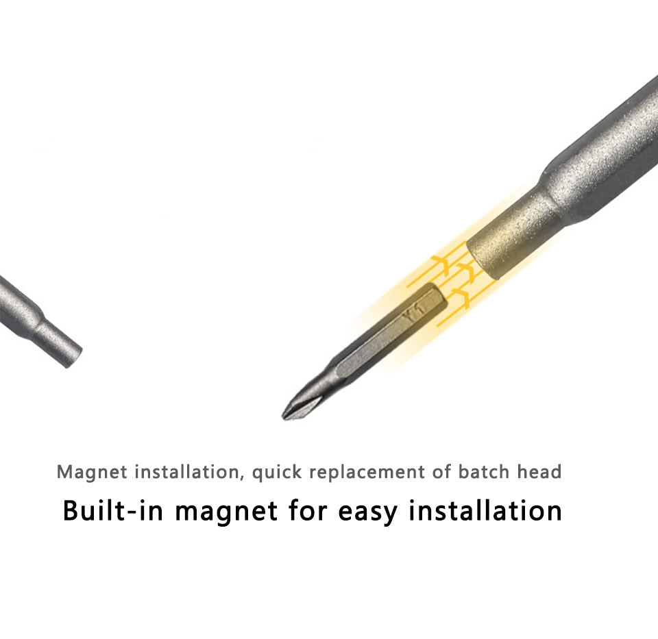 Screwdriver Kit 31 Precision Magnetic Bits Dismountable Hex Mobile Phone Glasses Repair - KiwisLove