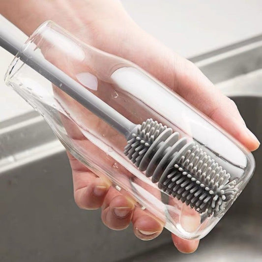 Cup Brush Scrubber Glass Cleaner  Kitchen Cleaning Silicone - KiwisLove