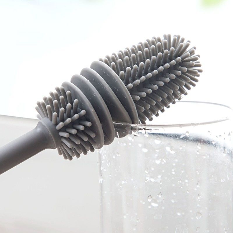 Cup Brush Scrubber Glass Cleaner  Kitchen Cleaning Silicone - KiwisLove