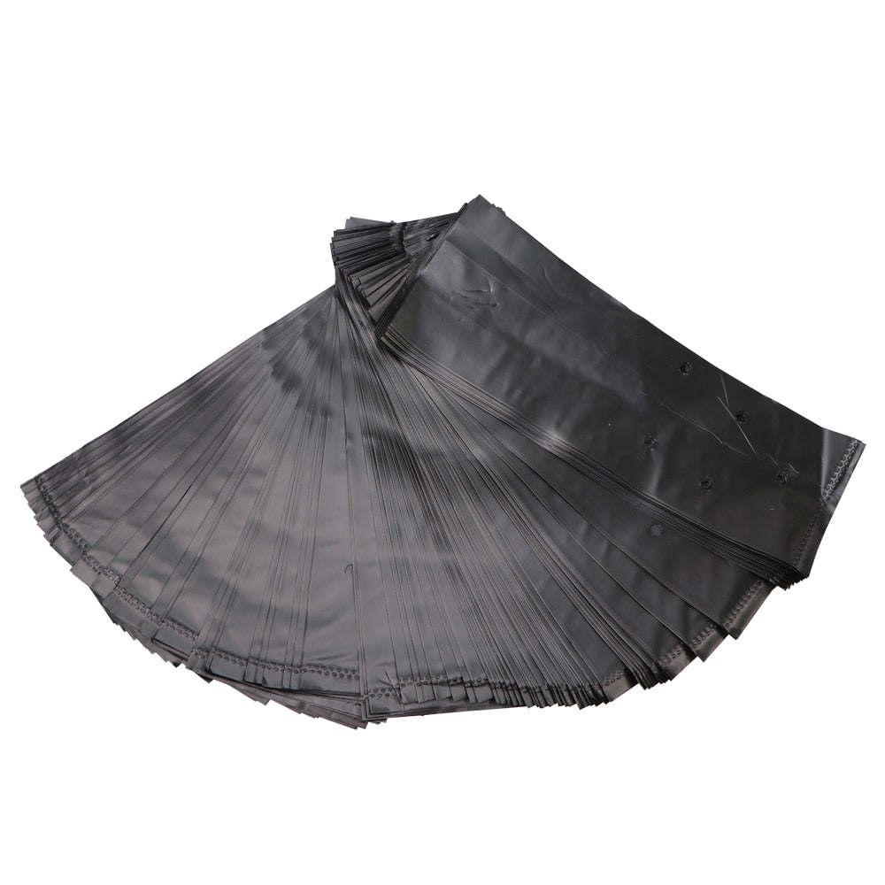 100PCS PE Black Plastic Nursery Bags Plant Grow Fabric Seedling Pots - KiwisLove