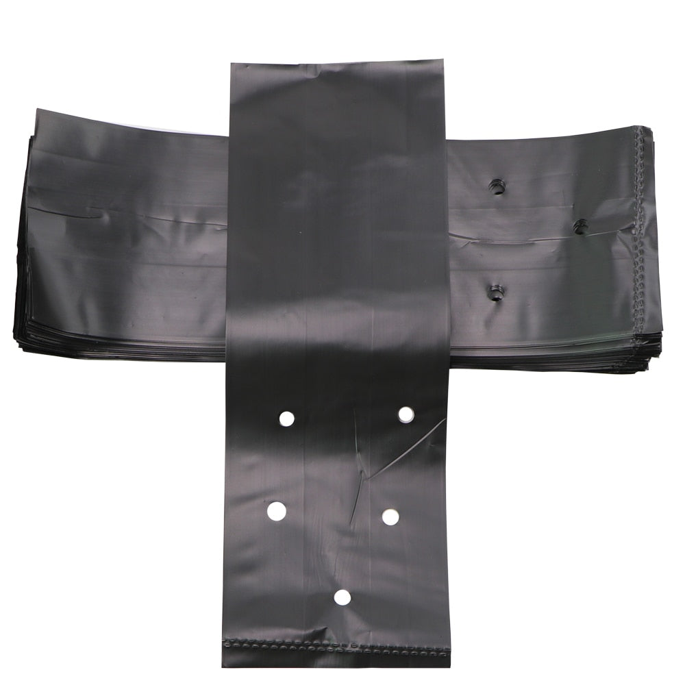 100PCS PE Black Plastic Nursery Bags Plant Grow Fabric Seedling Pots - KiwisLove