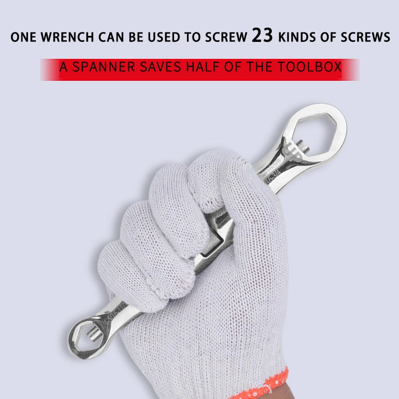 23 in 1 Adjustable Multi Functional Flexible  Wrench 1/4 -3/4 Inch, 7-19 mm - KiwisLove