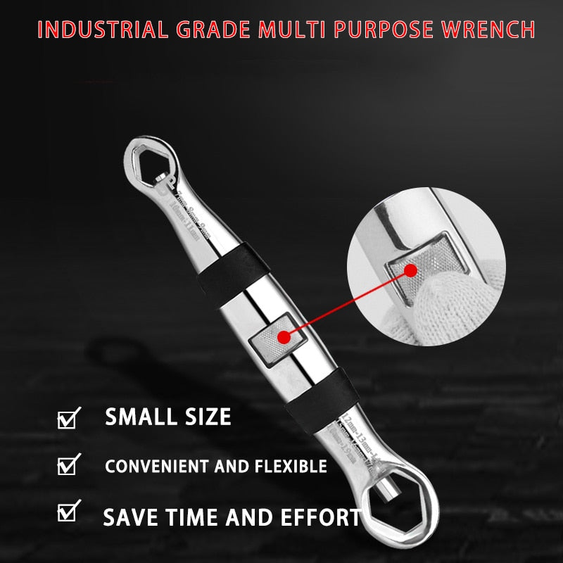 23 in 1 Adjustable Multi Functional Flexible  Wrench 1/4 -3/4 Inch, 7-19 mm - KiwisLove