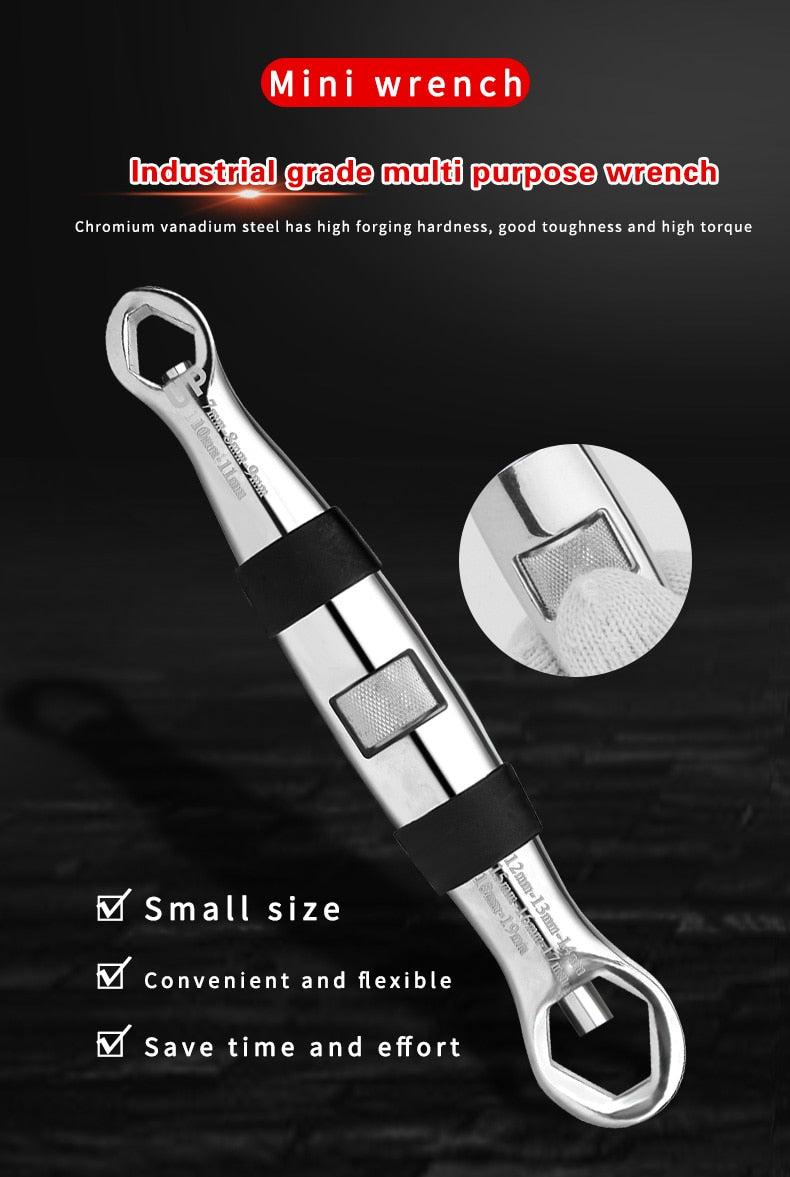 23 in 1 Adjustable Multi Functional Flexible  Wrench 1/4 -3/4 Inch, 7-19 mm - KiwisLove
