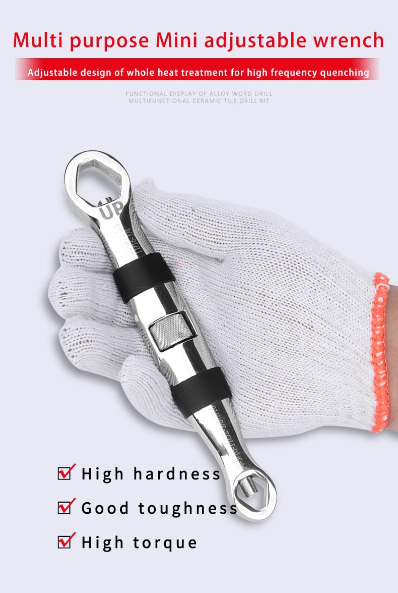 23 in 1 Adjustable Multi Functional Flexible  Wrench 1/4 -3/4 Inch, 7-19 mm - KiwisLove