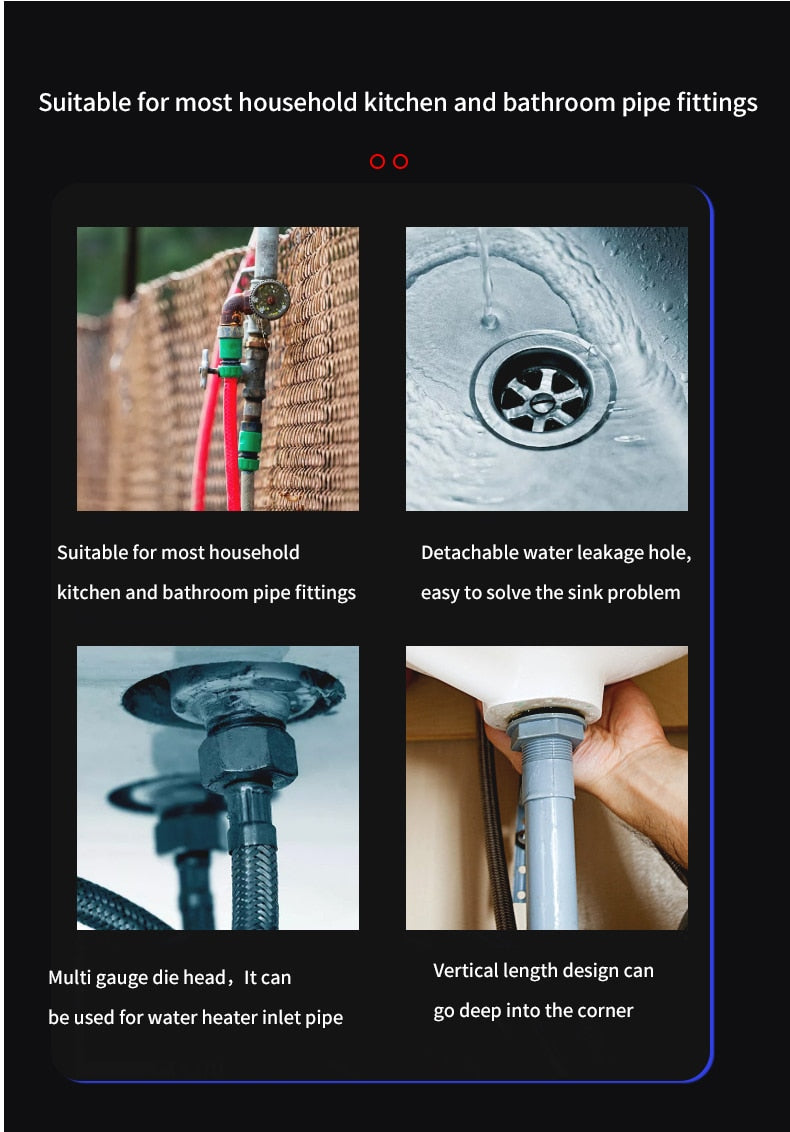 16 in 1 flagship multifunctional water pipe double end wrench basin bottom - KiwisLove