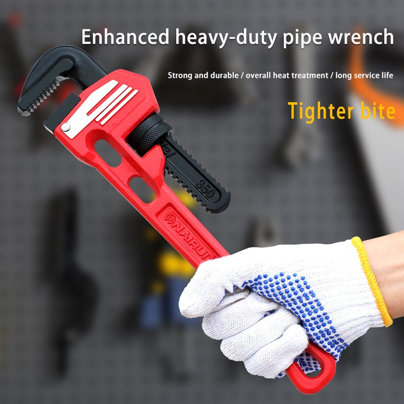 Pipe Wrench Heavy Duty Pliers Adjustable Anti-Corrosion Rust Plumbing - KiwisLove