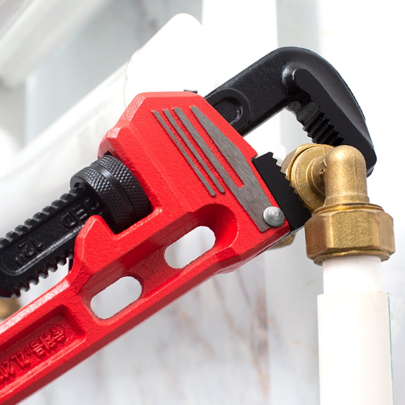 Pipe Wrench Heavy Duty Pliers Adjustable Anti-Corrosion Rust Plumbing - KiwisLove