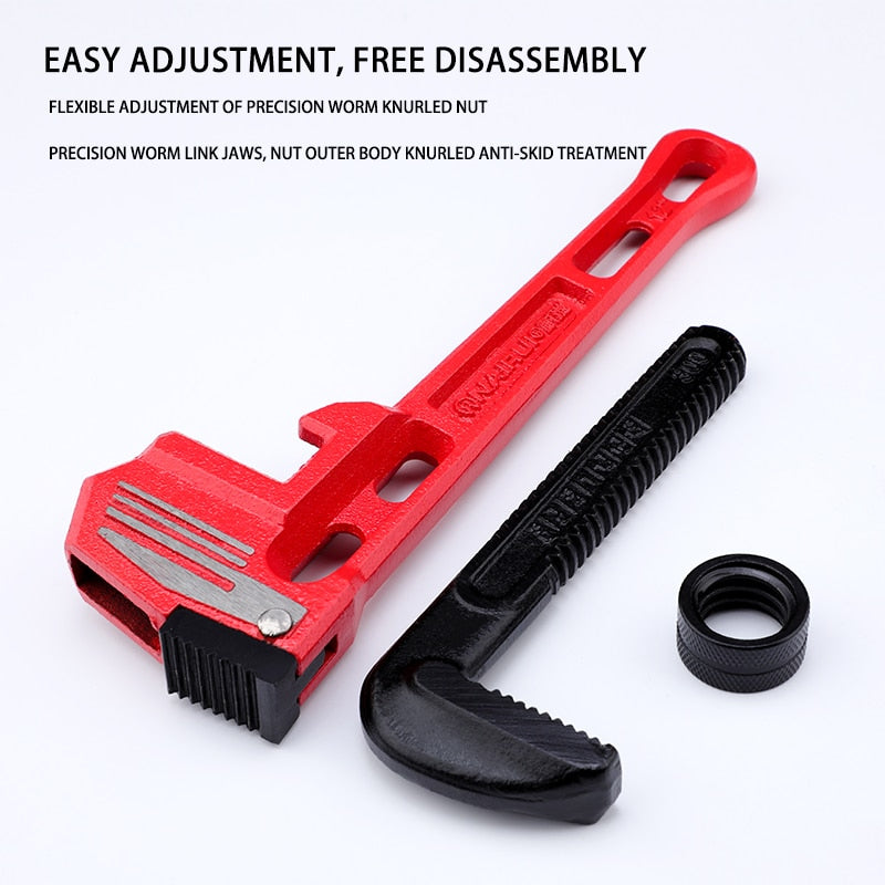 Pipe Wrench Heavy Duty Pliers Adjustable Anti-Corrosion Rust Plumbing - KiwisLove