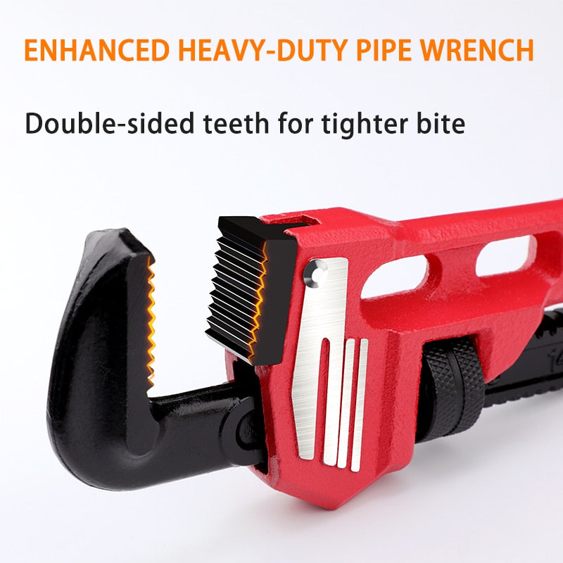 Pipe Wrench Heavy Duty Pliers Adjustable Anti-Corrosion Rust Plumbing - KiwisLove