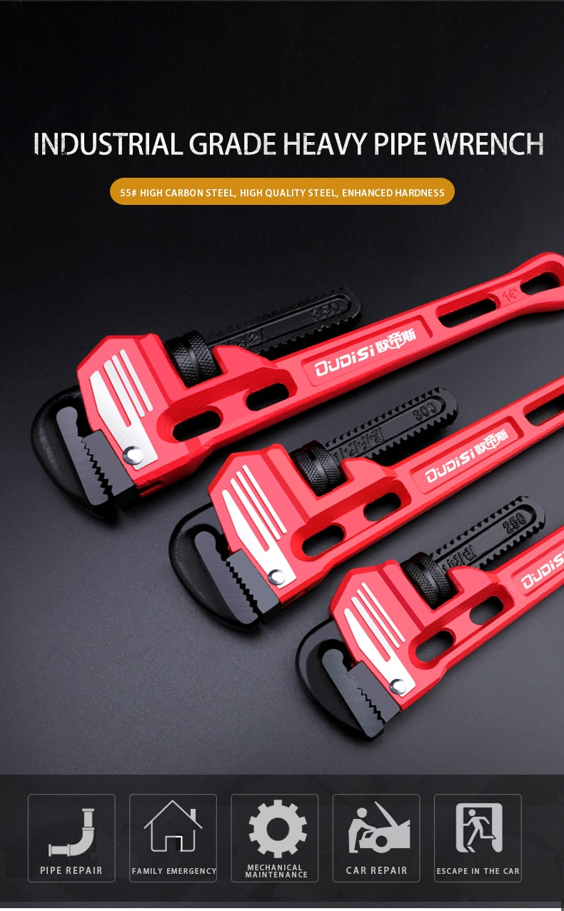 Pipe Wrench Heavy Duty Pliers Adjustable Anti-Corrosion Rust Plumbing - KiwisLove