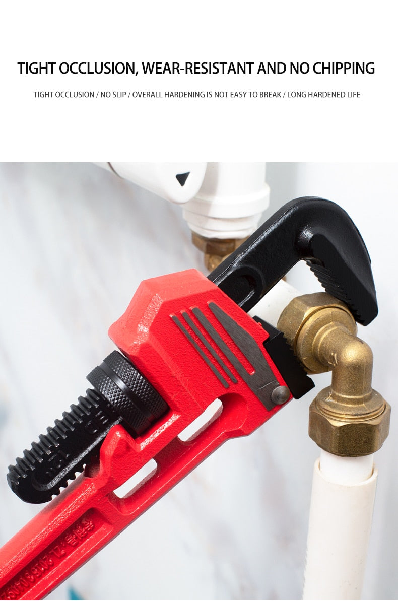 Pipe Wrench Heavy Duty Pliers Adjustable Anti-Corrosion Rust Plumbing - KiwisLove