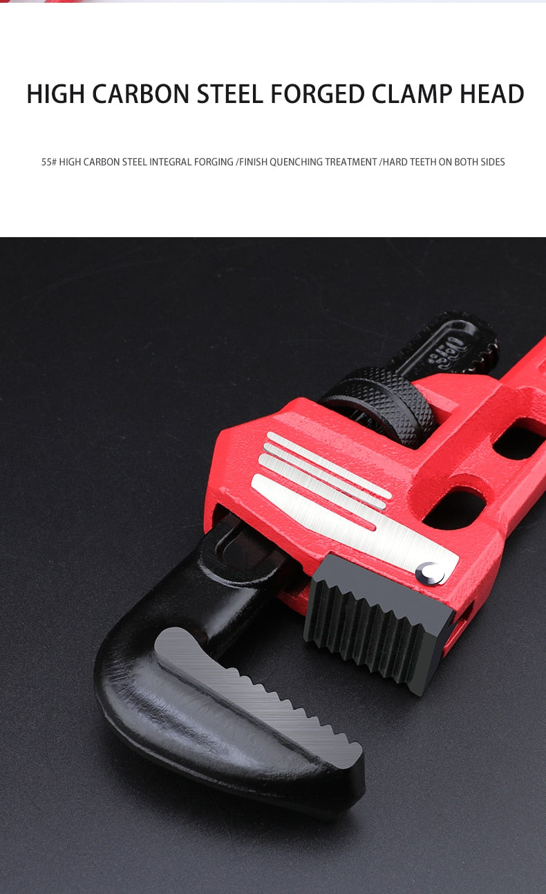 Pipe Wrench Heavy Duty Pliers Adjustable Anti-Corrosion Rust Plumbing - KiwisLove