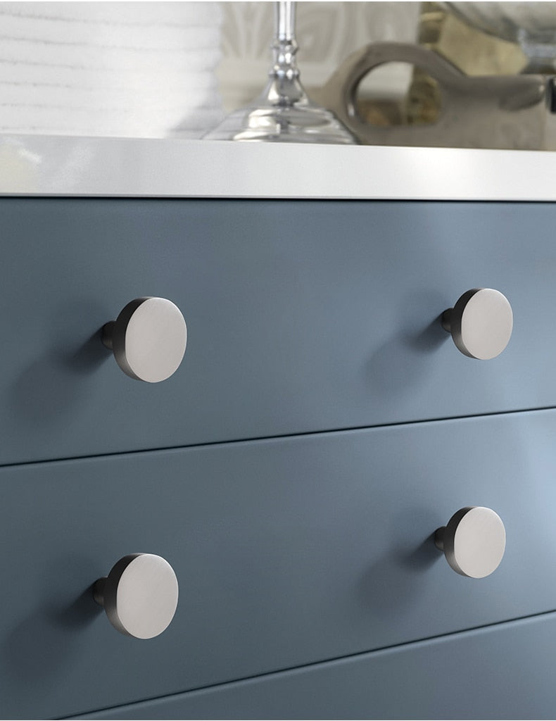 Cabinet Knobs Black Kitchen Handles Zinc Alloy Colorful - KiwisLove